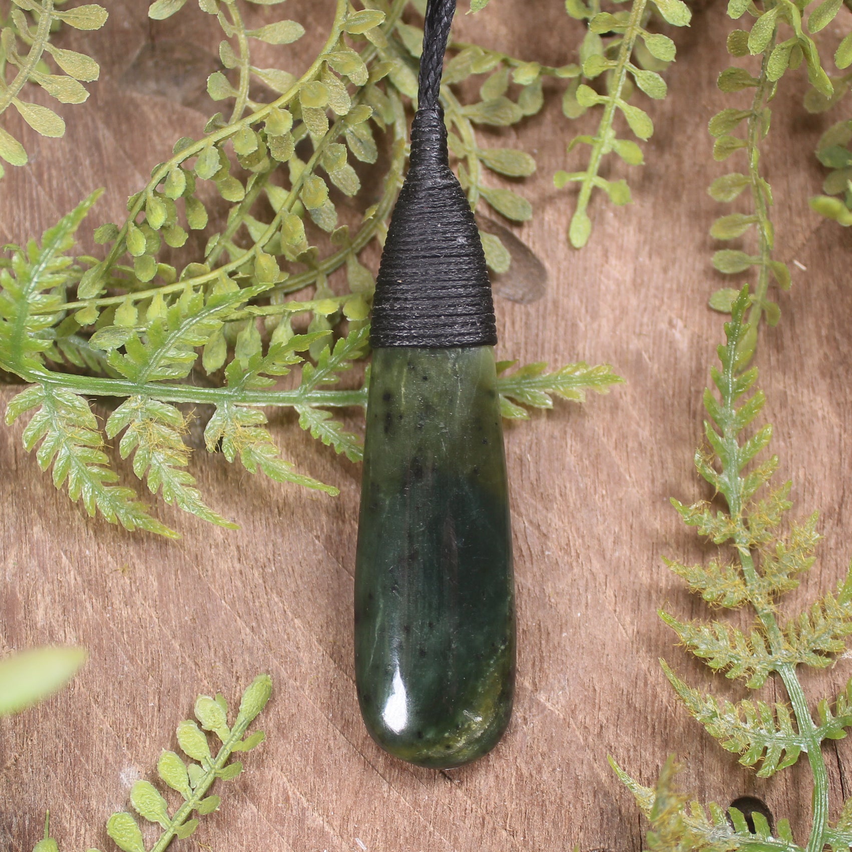 Rimu Pounamu Roimata Pendant - NZ Greenstone