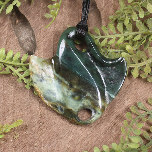 Inanga Pounamu Whai Pendant - NZ Greenstone