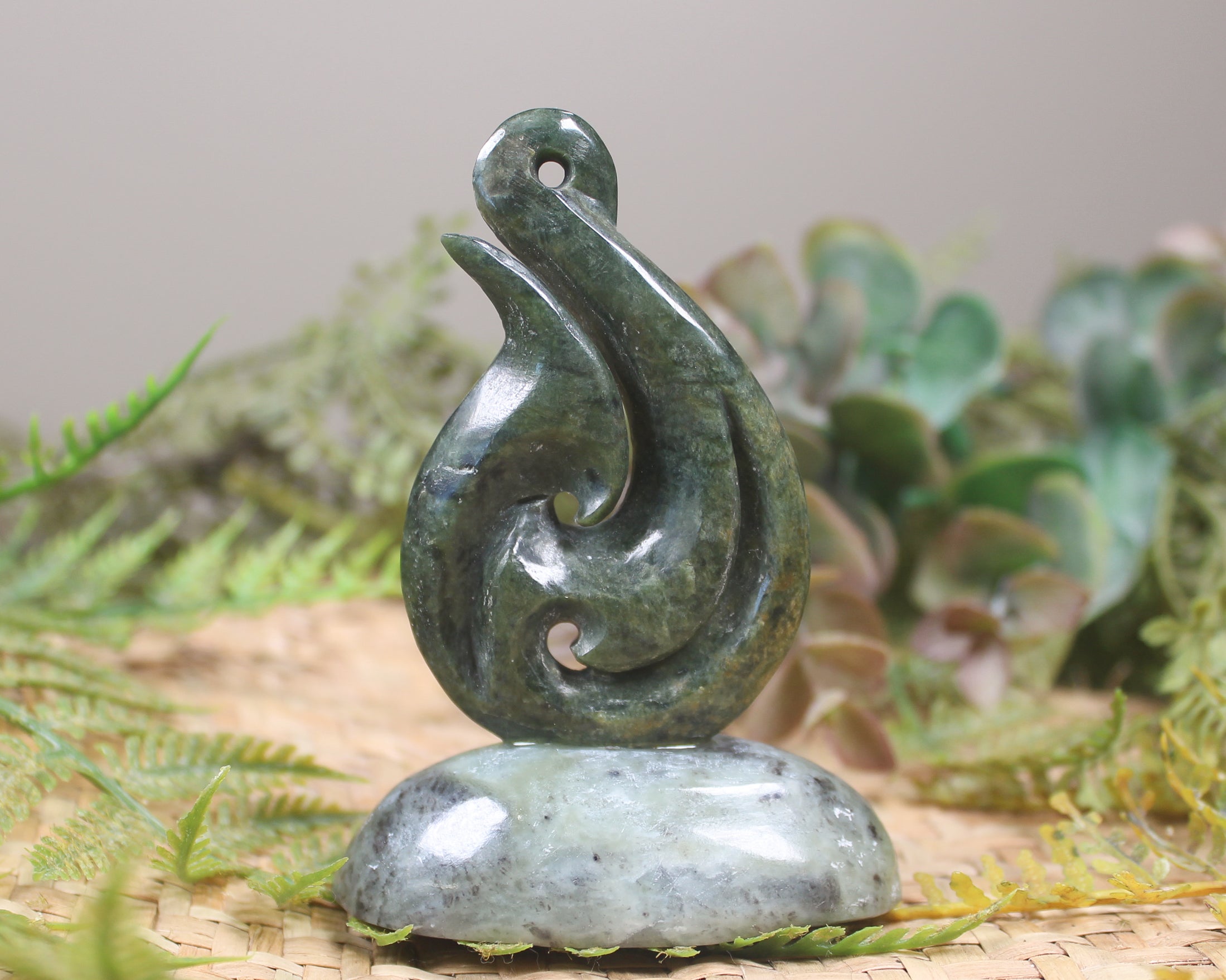 Matau Sculpture carved from Pounamu