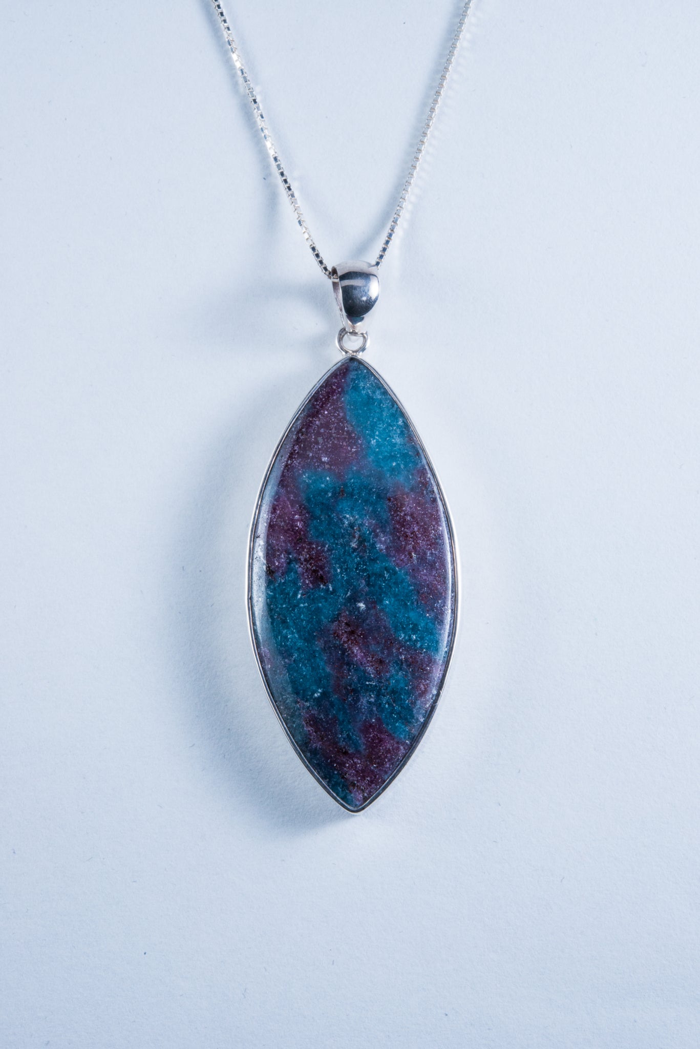 Ruby Kyanite Sterling Silver Pendant (S003)