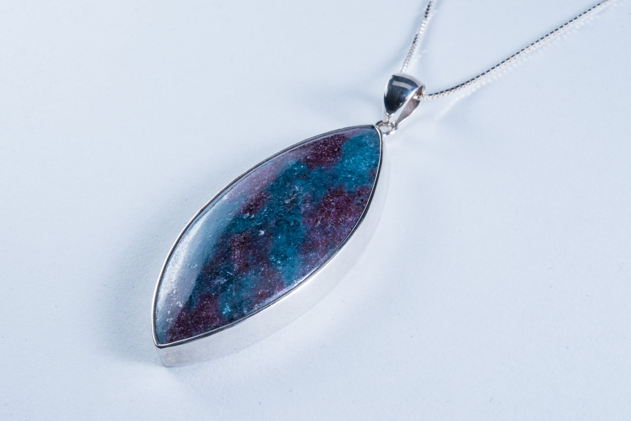 Ruby Kyanite Sterling Silver Pendant (S003)