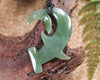 Hammerhead pendant carved from Inanga Pounamu - NZ Greenstone