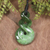 Twist carved from Kawakawa Pounamu - NZ Greenstone