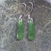 NZ Greenstone Roimata Earrings Hapopo Pounamu