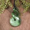 Twist carved from Kawakawa Pounamu - NZ Greenstone