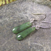NZ Greenstone Roimata Earrings Hapopo Pounamu
