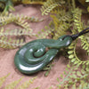 Koru Twist carved from Hapopo Pounamu - NZ Greenstone