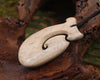 Hei Matau carved from Whale Bone