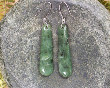 Hapopo Pounamu Earrings