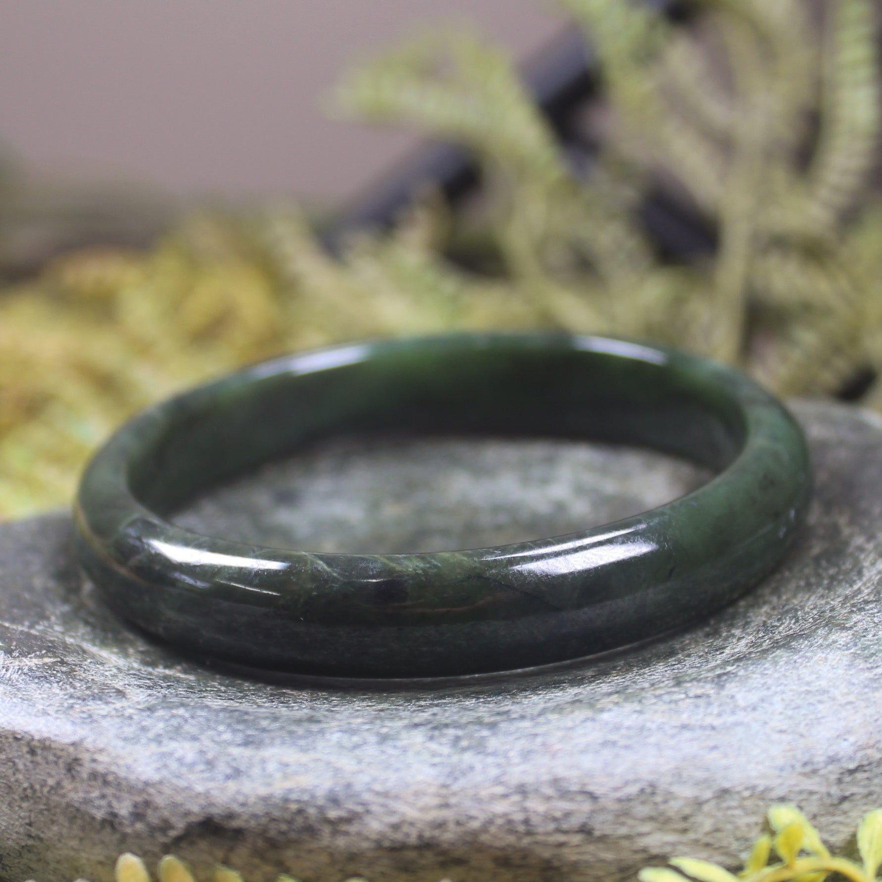 Bangle carved from Hapopo Pounamu - NZ Greenstone