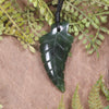 Kawakawa Pounamu Fern pendant - NZ Greenstone
