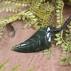 Kawakawa Pounamu Fern pendant - NZ Greenstone
