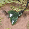 Whale Tail carved from Hapopo Pounamu - NZ Greenstone