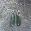 Roimata or Teardrop earrings carved from Kawakawa Pounamu - NZ Greenstone