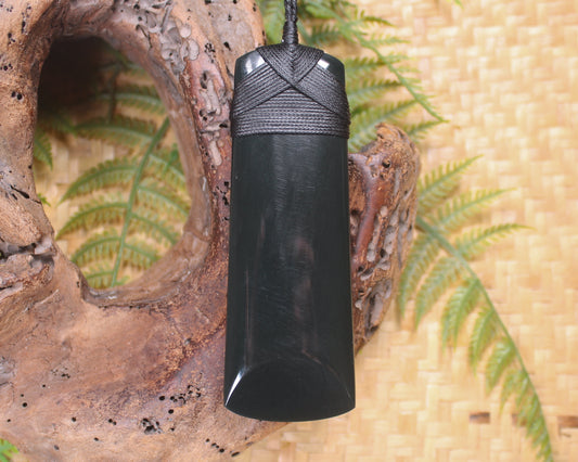 Toki carved from Australian Black Jade