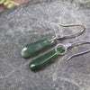 Roimata or Teardrop earrings carved from Kawakawa Pounamu - NZ Greenstone