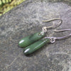 NZ Greenstone Roimata Earrings Hapopo Pounamu
