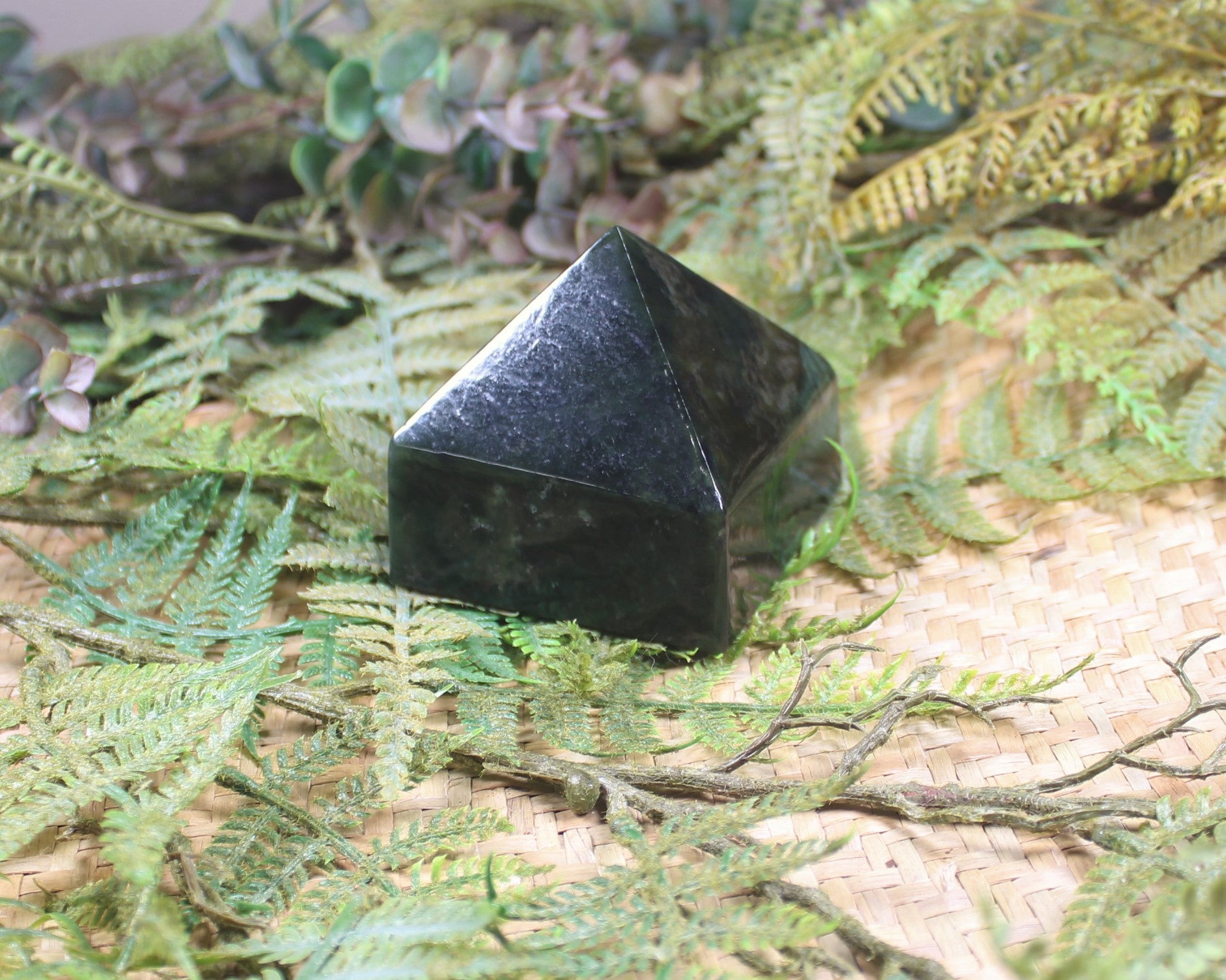 Freeform Kawakawa Pounamu Sculpture