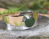 Sterling Silver Cuff Bangle with Pounamu