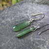 NZ Greenstone Roimata Earrings Hapopo Pounamu