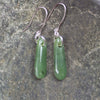 NZ Greenstone Roimata Earrings Hapopo Pounamu