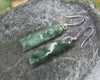 Toki Earrings carved from Hapopo Pounamu - NZ Greenstone