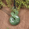 Twist or Pikorua carved from Hapopo Pounamu - NZ Greenstone