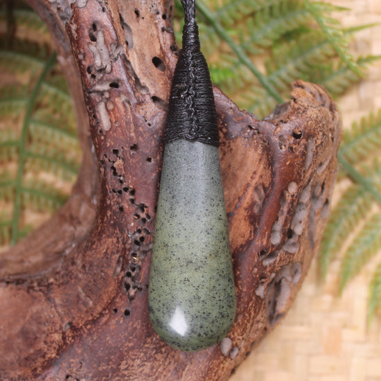 Roimata or Teardrop carved from NZ Serpentine