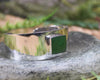 Sterling Silver Cuff Bangle with Pounamu