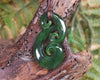Hammerhead pendant carved from Kawakawa Pounamu - NZ Greenstone