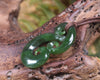Hammerhead pendant carved from Kawakawa Pounamu - NZ Greenstone