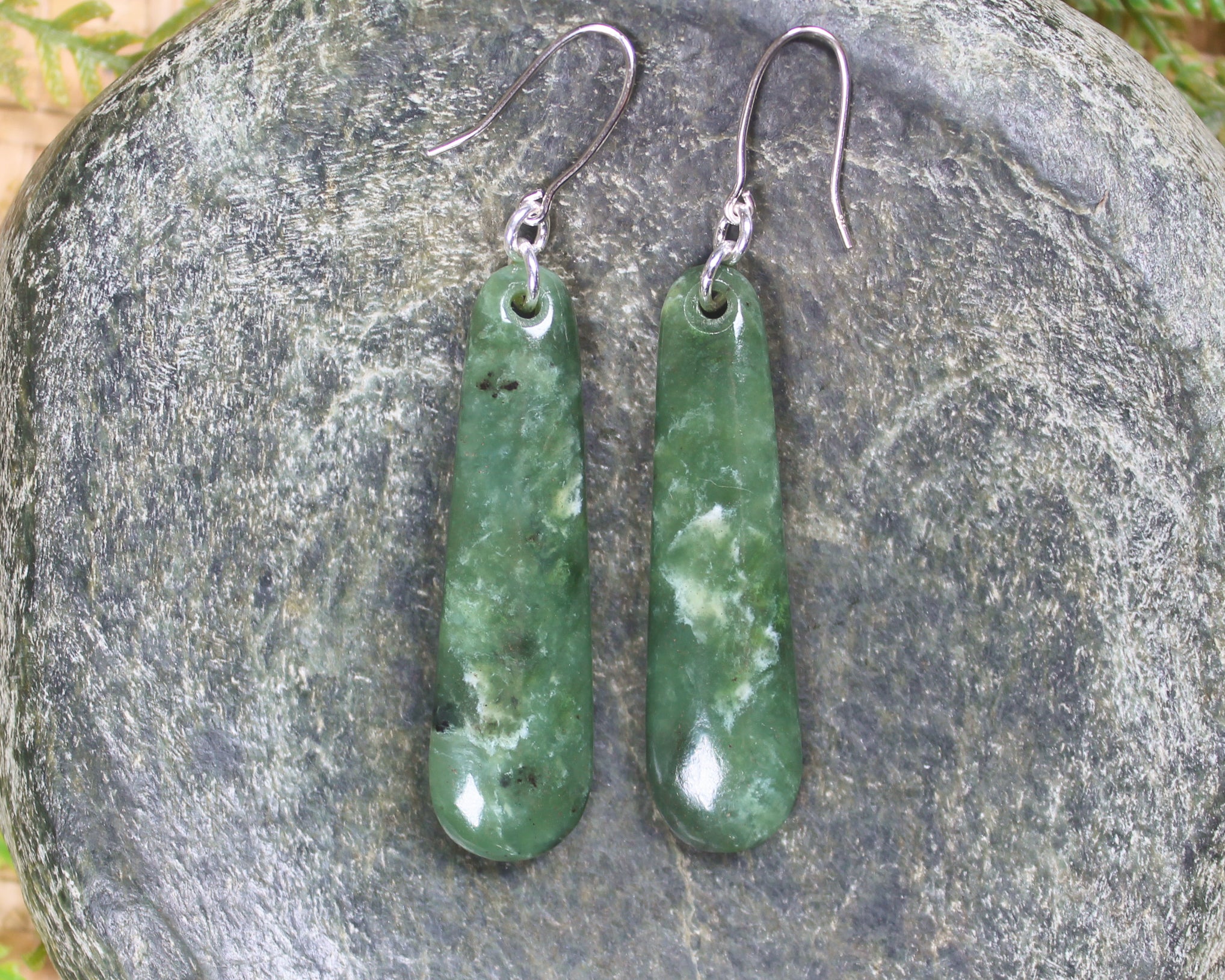 Hapopo Pounamu Earrings