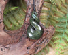 Twist or Pikorua carved from Rimu Pounamu - NZ Greenstone