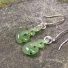 Hapopo Pounamu Twist earrings - NZ Greenstone