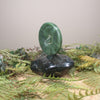 Koru sculpture carved from Hapopo Pounamu - NZ Greenstone