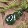 Twist carved from Kawakawa Pounamu - NZ Greenstone