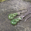 Hapopo Pounamu Twist earrings - NZ Greenstone