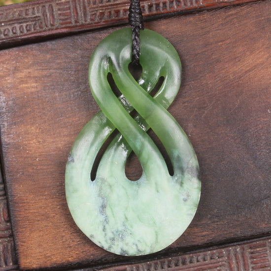 Hapopo Pounamu Twist Pendant - NZ Greenstone