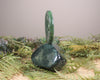 Koru sculpture carved from Hapopo Pounamu - NZ Greenstone