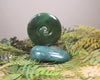 Koru sculpture carved from Hapopo Pounamu - NZ Greenstone