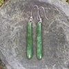 Roimata or Teardrop earrings carved from Kawakawa Pounamu - NZ Greenstone