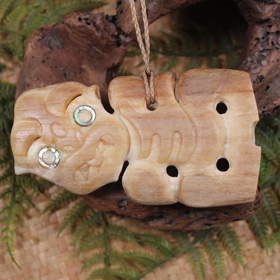 Hei Tiki carved from NZ Whale Bone