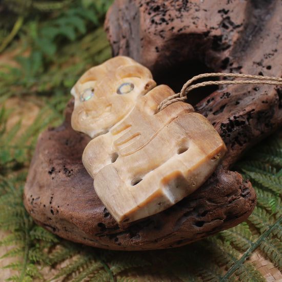 Hei Tiki carved from NZ Whale Bone