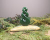 Twist Sculpture carved from Hapopo Pounamu - NZ Greenstone