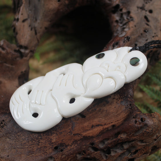 Hei Tiki carved from Bone