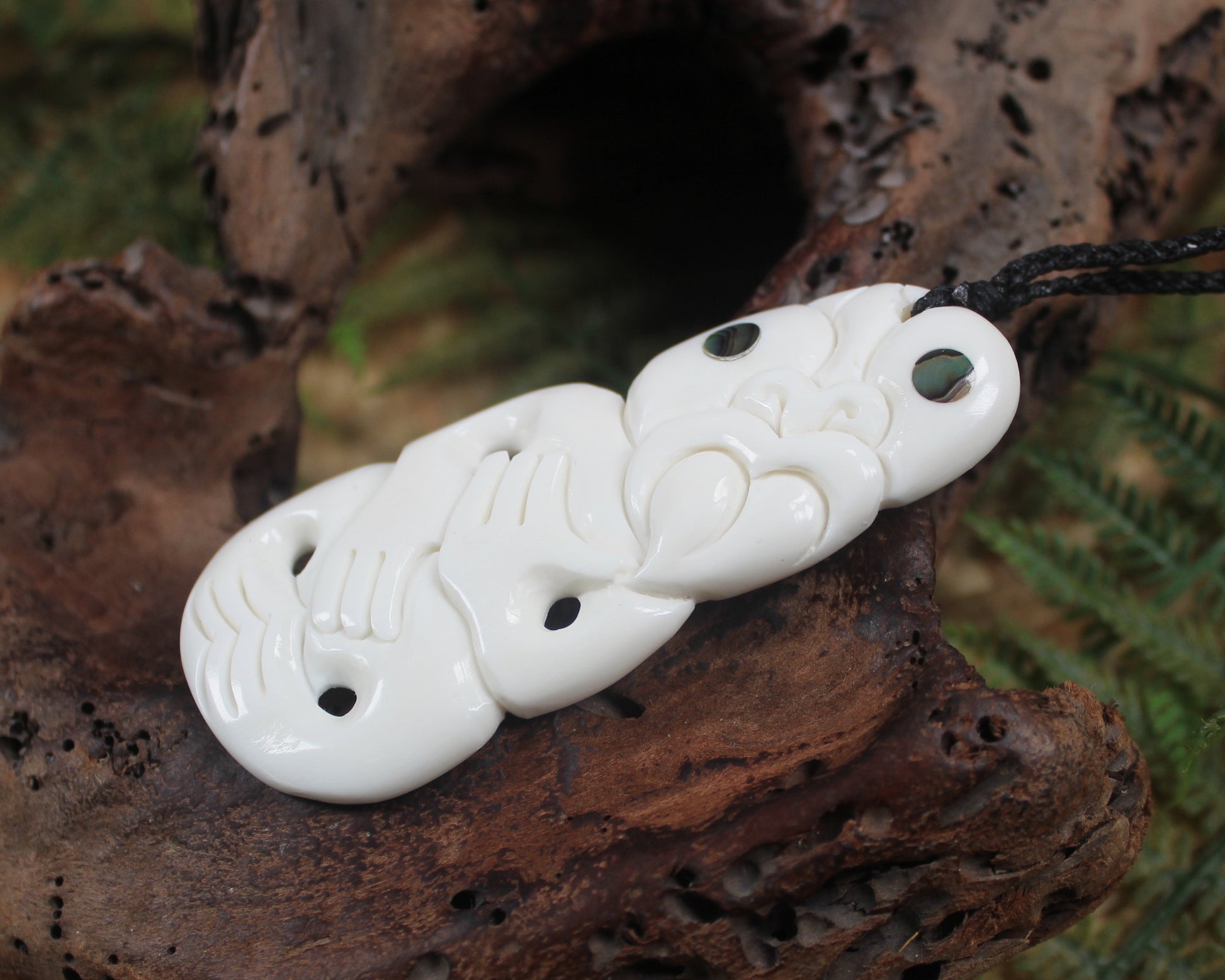 Hei Tiki carved from Bone