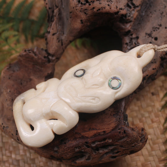 Hei Tiki carved from NZ Whale Bone
