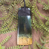 Flower Jade Pounamu Toki Pendant - NZ Greenstone