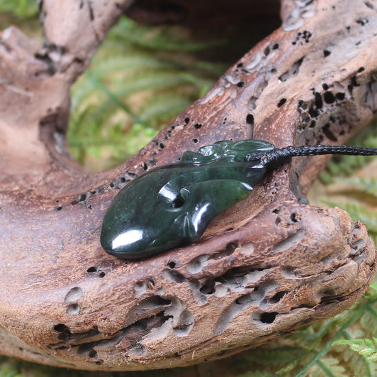 Manaia carved from Kawakawa Pounamu - NZ Greenstone