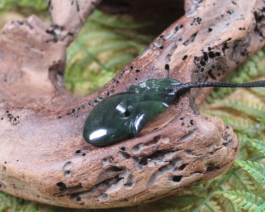 Manaia carved from Kawakawa Pounamu - NZ Greenstone